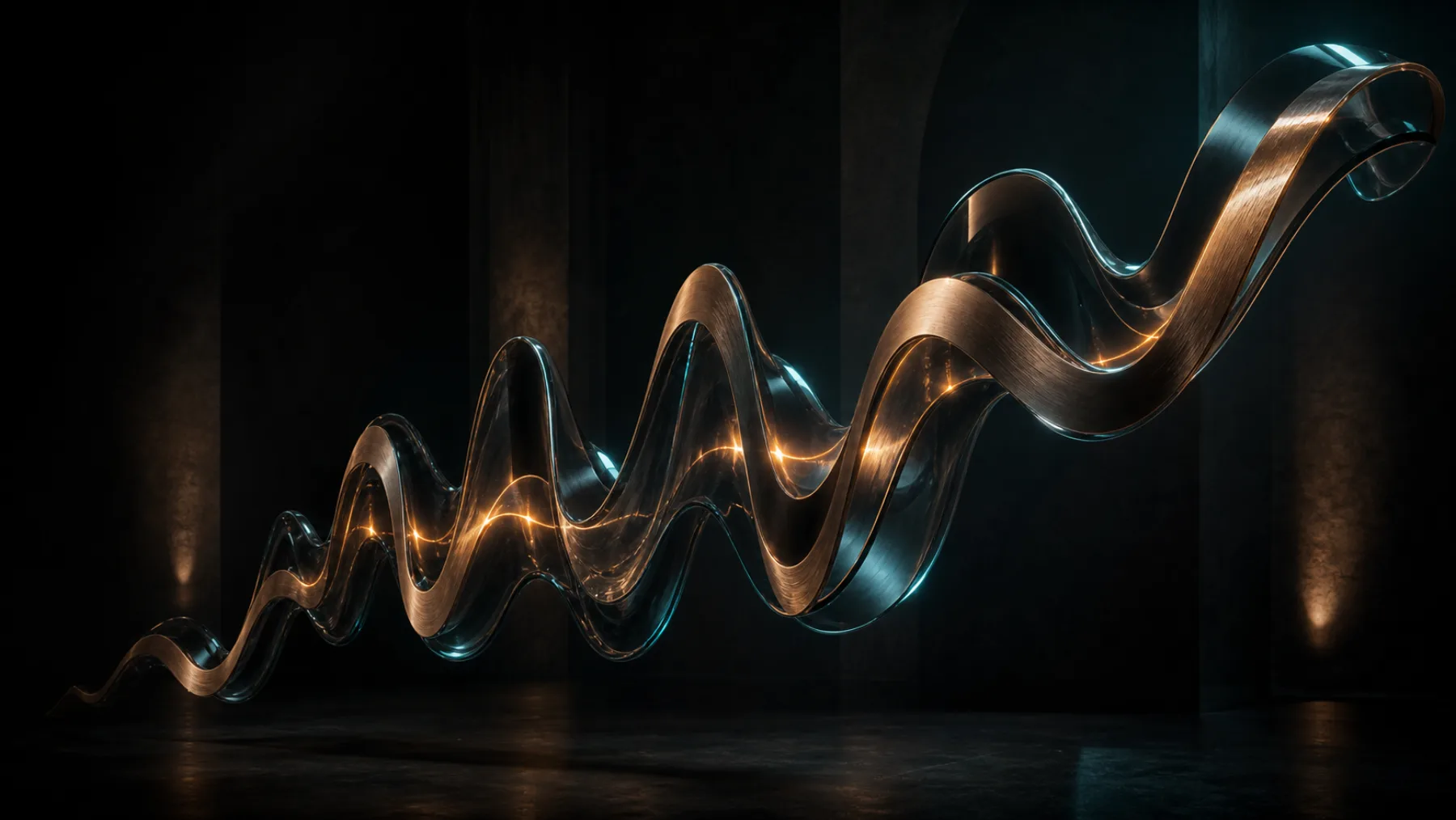 An abstract voice waveform illustrating calibrated signal and voice capture
