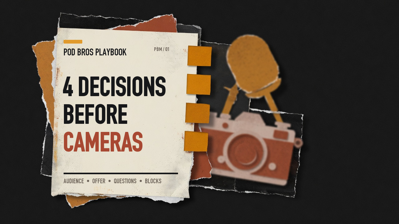 Your Podcast Needs Four Decisions Before It Needs Cameras