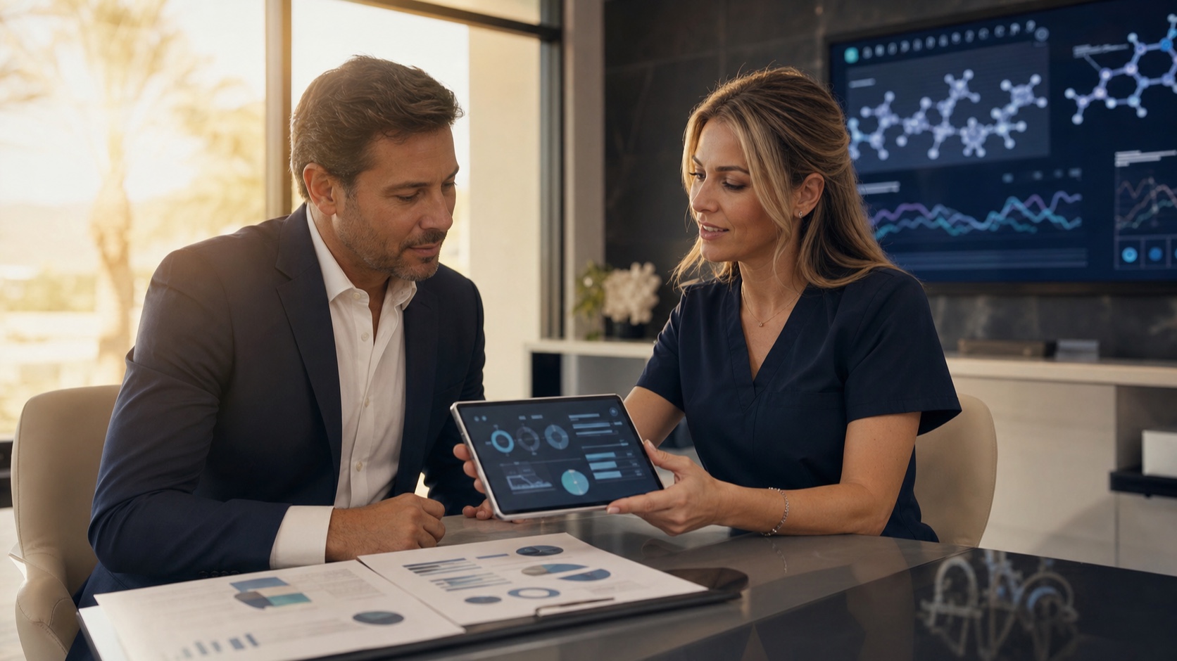 Medical wellness clinic consultation about peptide patient education in Scottsdale Arizona